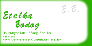 etelka bodog business card